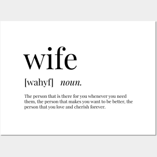 Wife Definition Posters and Art